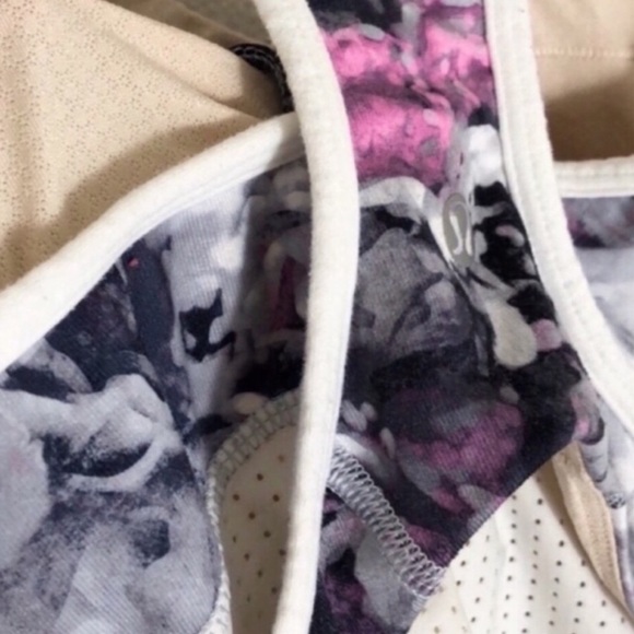 SOLD!!! Lululemon floral watercolor tank - Picture 5 of 7